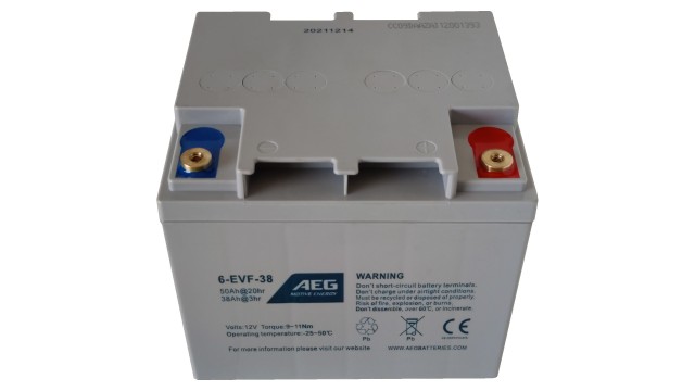 ΜΠΑΤΑΡΙΑ AEG MOTIVE 6-EVF-38 ΒΑΘΕΙΑΣ ΕΚΦΟΡΤΙΣΗΣ VRLA GEL 12V50AH c20