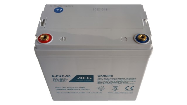 ΜΠΑΤΑΡΙΑ AEG MOTIVE 6-EVF-50 ΒΑΘΕΙΑΣ ΕΚΦΟΡΤΙΣΗΣ VRLA GEL 12V65AH c20