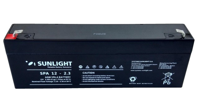 ΜΠΑΤΑΡΙΑ SPA12-2,3 SUNLIGHT VRLA AGM