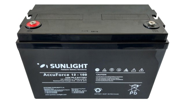 ΜΠΑΤΑΡΙΑ ACCUFORCE 12V100AH SUNLIGHT VRLA AGM