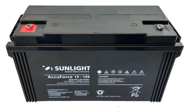 ΜΠΑΤΑΡΙΑ ACCUFORCE 12V120AH SUNLIGHT VRLA AGM