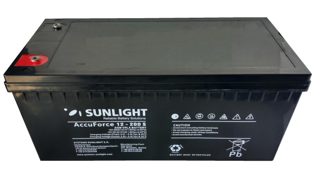 ΜΠΑΤΑΡΙΑ ACCUFORCE 12-200S SUNLIGHT VRLA AGM