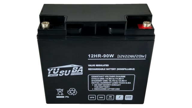 ΜΠΑΤΑΡΙΑ 12HR-90W 12V22AH YUSUBA VRLA AGM