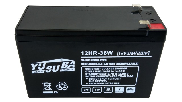 ΜΠΑΤΑΡΙΑ 12HR-36W 12V9AH YUSUBA VRLA AGM