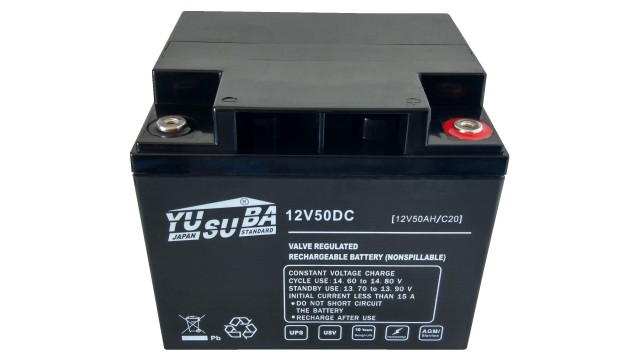 ΜΠΑΤΑΡΙΑ 12V50DC YUSUBA VRLA AGM 12V 50AH c20