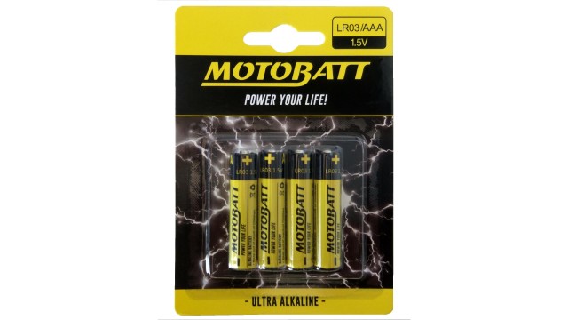 ΜΠΑΤΑΡΙΑ ΑΛΚΑΛΙΚΗ AAA LR03 MOTOBATT (4 τεμάχια)
