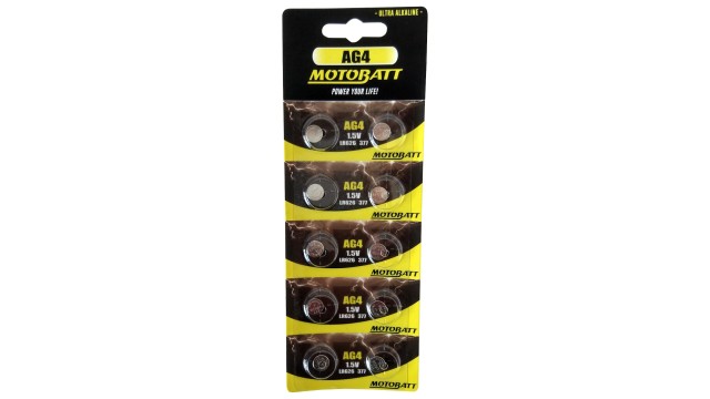 ΜΠΑΤΑΡΙΑ ΑΛΚΑΛΙΚΗ AG4 MOTOBATT (2 τεμάχια)