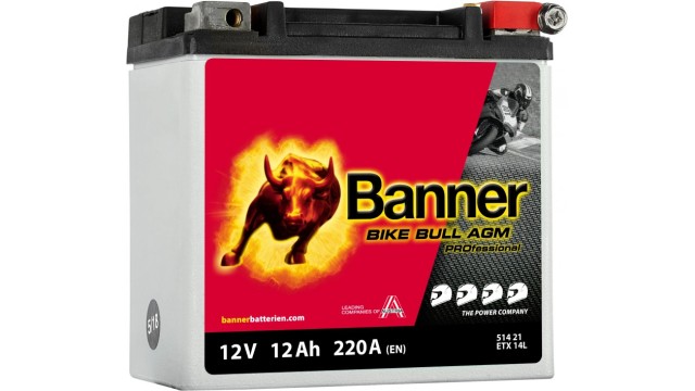 ΜΠΑΤΑΡΙΑ 51421 (ETX14L) BANNER BIKE BULL AGM PRO