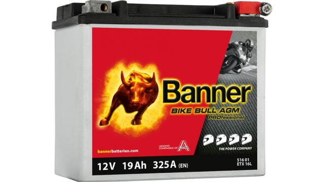 ΜΠΑΤΑΡΙΑ 51601 (ETX16L) BANNER BIKE BULL AGM PRO