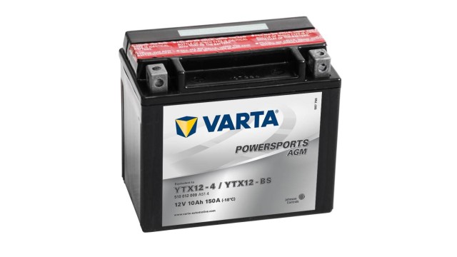 ΜΠΑΤΑΡΙΑ YTX12-BS VARTA POWERSPORTS AGM 12V10AH