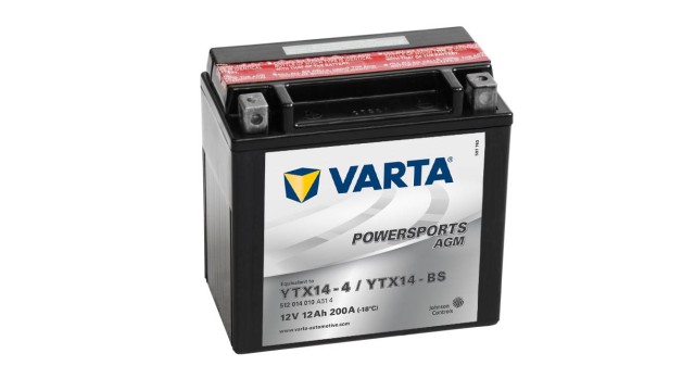 ΜΠΑΤΑΡΙΑ YTX14-BS VARTA POWERSPORTS AGM 12V12AH