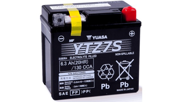 ΜΠΑΤΑΡΙΑ YTZ7S 6.3AH 130A/CCA YUASA VRLA FACTORY ACTIVATED ( Made in Japan )