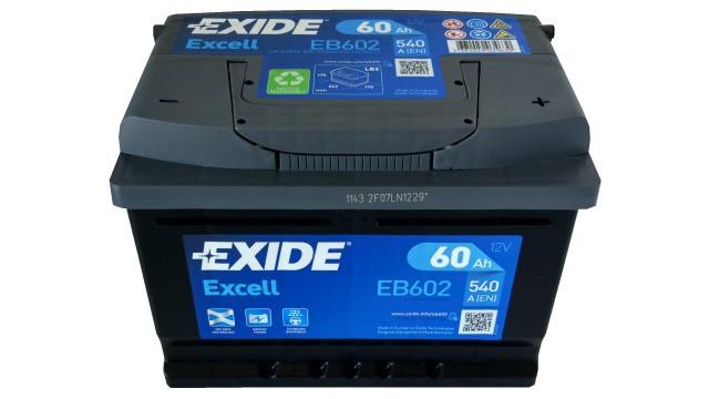ΜΠΑΤΑΡΙΑ EB602 EXIDE EXCELL 60AH